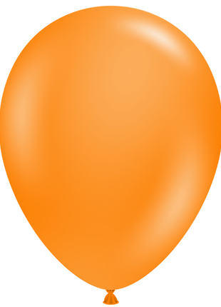 11in Tuftex Crystal Tangerine 100 Ct - Joker Party Supply