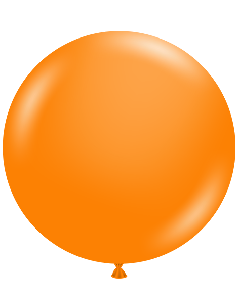 24in Tuftex Crystal Tangerine 3Ct - Joker Party Supply