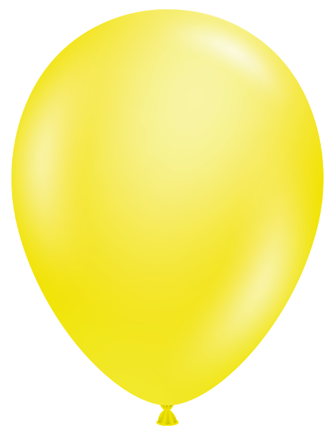 11in Tuftex Crystal  Yellow 100 Ct - Joker Party Supply