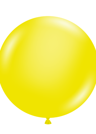 17in Tuftex Crystal Yellow 50 Ct - Joker Party Supply