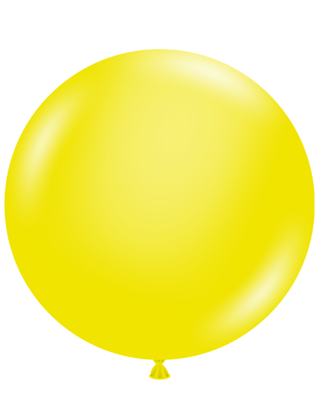 17in Tuftex Crystal Yellow 50 Ct - Joker Party Supply