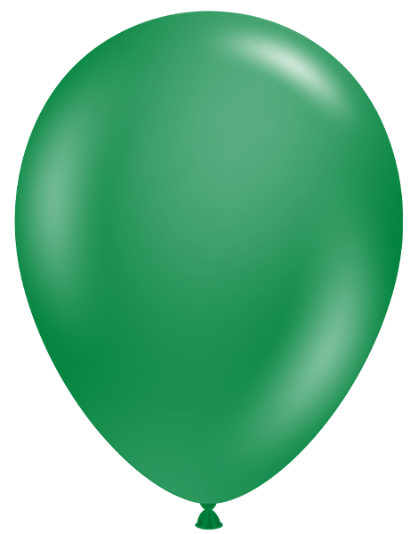 11in Tuftex Crystal Emerald Green 100 Ct - Joker Party Supply