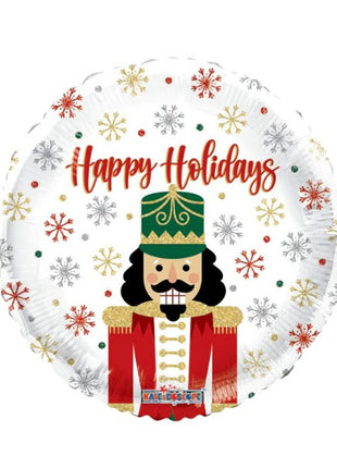 18in ConverUSA Happy Holidays Nutcracker Balloon