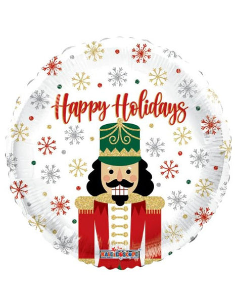 18in ConverUSA Happy Holidays Nutcracker Balloon