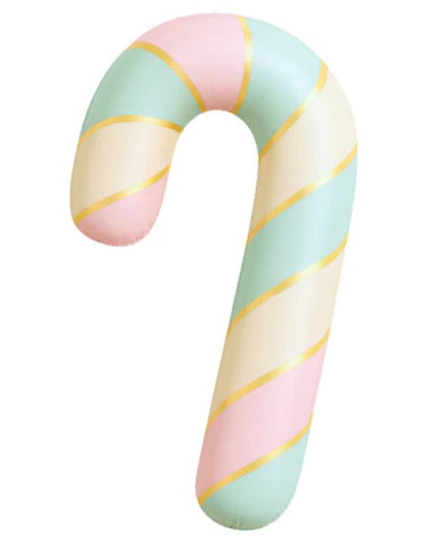 34in DecoChamp Pastel Swirl Candy Cane Balloon