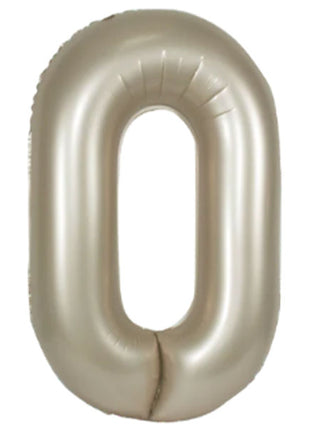 34in DecoChamp Champagine Number 0 Balloon - Joker Party Supply