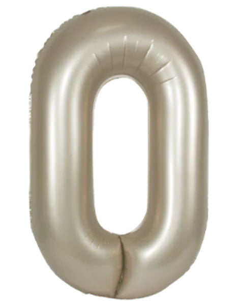 34in DecoChamp Champagine Number 0 Balloon - Joker Party Supply