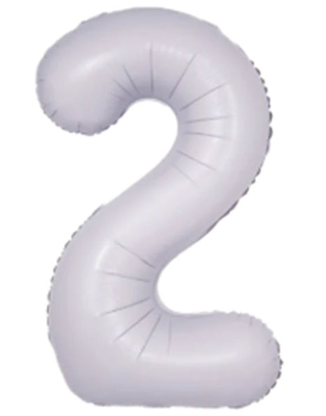 34in DecoChamp Lilac Number 2 Balloon - Joker Party Supply