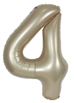 34in DecoChamp Champagine Number 4 Balloon - Joker Party Supply