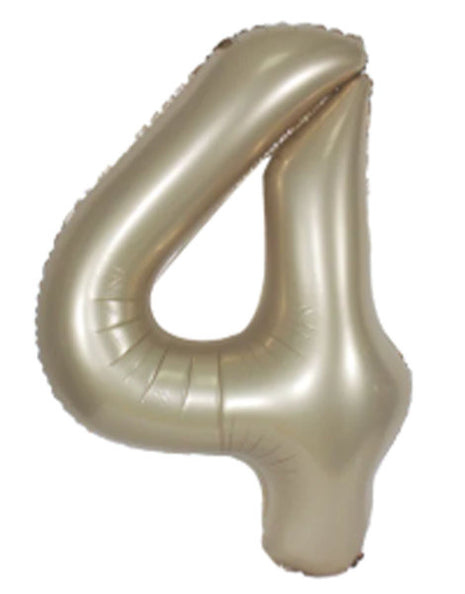 34in DecoChamp Champagine Number 4 Balloon - Joker Party Supply