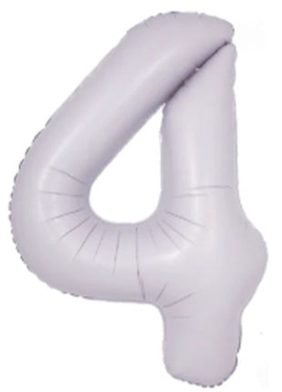 34in DecoChamp Lilac Number 4 Balloon - Joker Party Supply