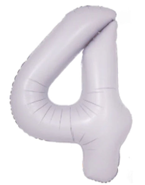 34in DecoChamp Lilac Number 4 Balloon - Joker Party Supply