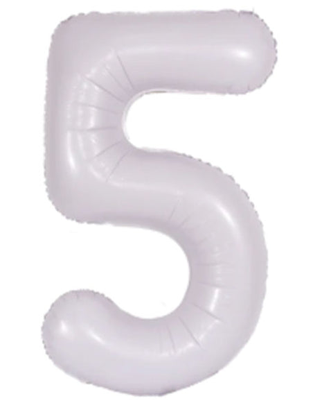 34in DecoChamp Lilac Number 5 Balloon - Joker Party Supply