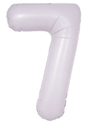 34in DecoChamp Lilac Number 7 Balloon - Joker Party Supply
