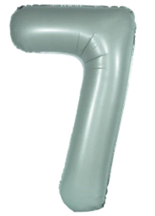 34in DecoChamp Eucalyptus Number 7 Balloon - Joker Party Supply