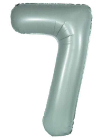 34in DecoChamp Eucalyptus Number 7 Balloon - Joker Party Supply