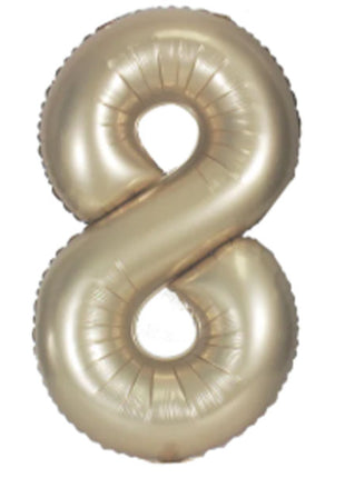 34in DecoChamp Champagine Number 8 Balloon - Joker Party Supply