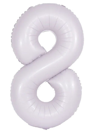 34in DecoChamp Lilac Number 8 Balloon - Joker Party Supply