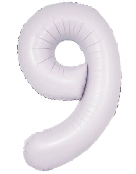 34in DecoChamp Lilac Number 9 Balloon - Joker Party Supply