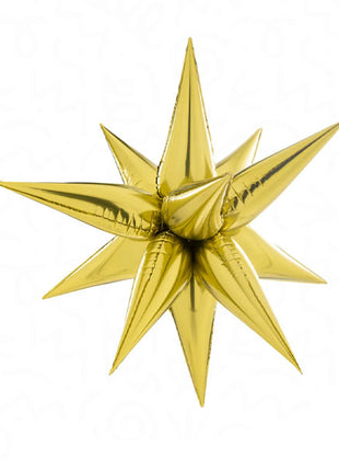 60in DecoChamp Gold Giant Starburst Balloon - Joker Party Supply