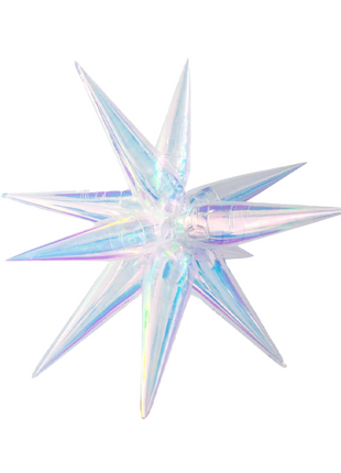 60in DecoChamp Iridescent Giant Starburst Balloon - Joker Party Supply