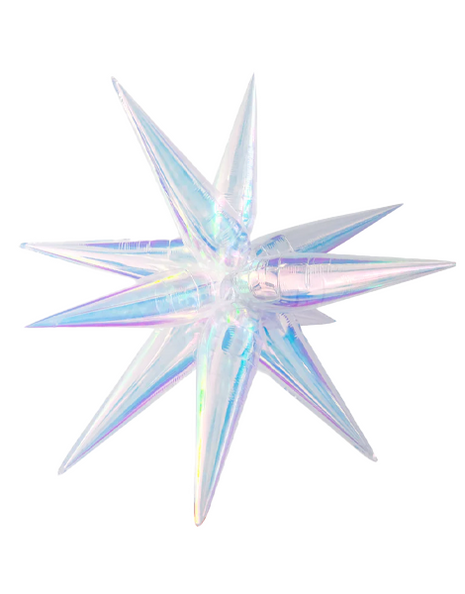 60in DecoChamp Iridescent Giant Starburst Balloon - Joker Party Supply