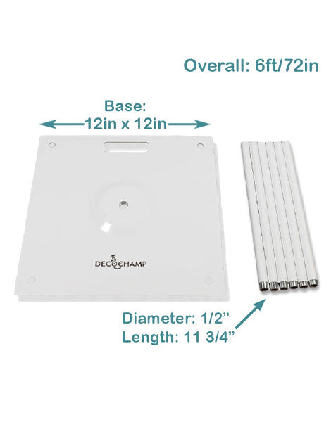 DecoChamp Base 12in x 12in - Joker Party Supply