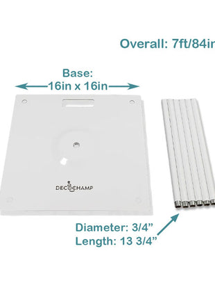 DecoChamp Deco Base 16in x 16in - Joker Party Supply