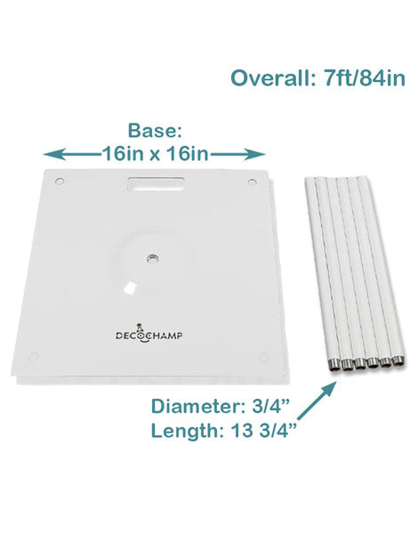 DecoChamp Deco Base 16in x 16in - Joker Party Supply
