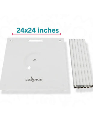 Base decorativa DecoChamp de 24 pulgadas (7 pies)
