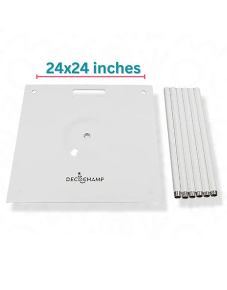 Base decorativa DecoChamp de 24 pulgadas (7 pies)