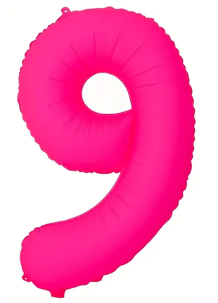 Globo número 9 rosa neón DecoChamp de 34 pulgadas