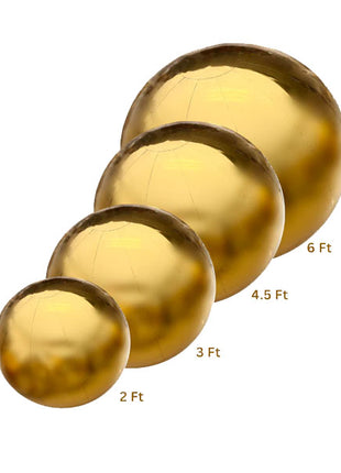 DecoChamp DecoBalls Gold Combo (2ft, 3ft, 4.5ft, 6ft) Air Machine Included