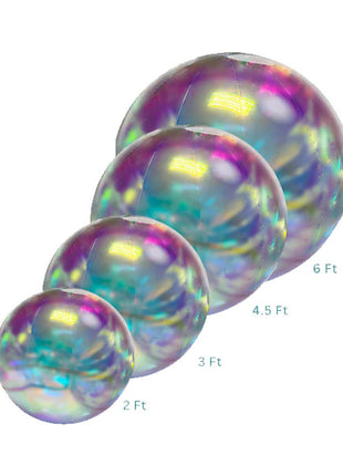 DecoChamp DecoBalls Iridescent Combo (2ft, 3ft, 4.5ft, 6ft) Air Machine Included