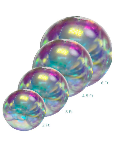 DecoChamp DecoBalls Iridescent Combo (2ft, 3ft, 4.5ft, 6ft) Air Machine Included