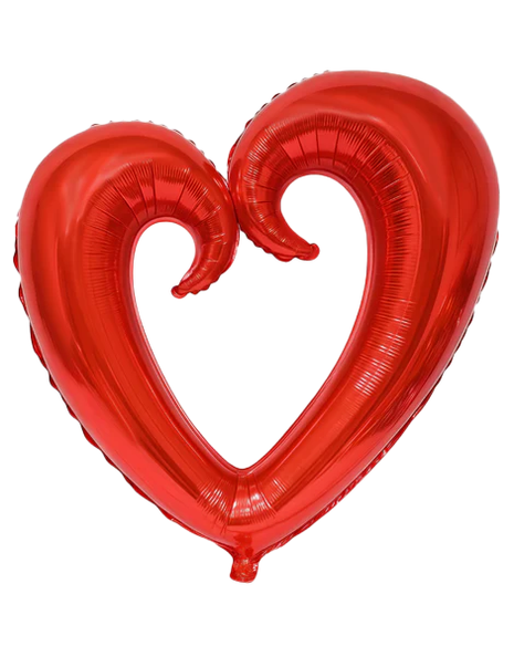 Globo de corazón rojo DecoChamp de 65 pulgadas