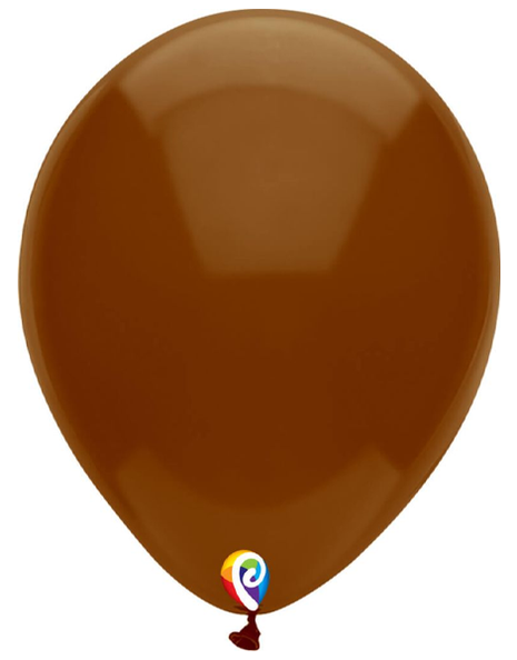 7in Funsational Standard Cocoa Brown 50ct - Joker Party Supply