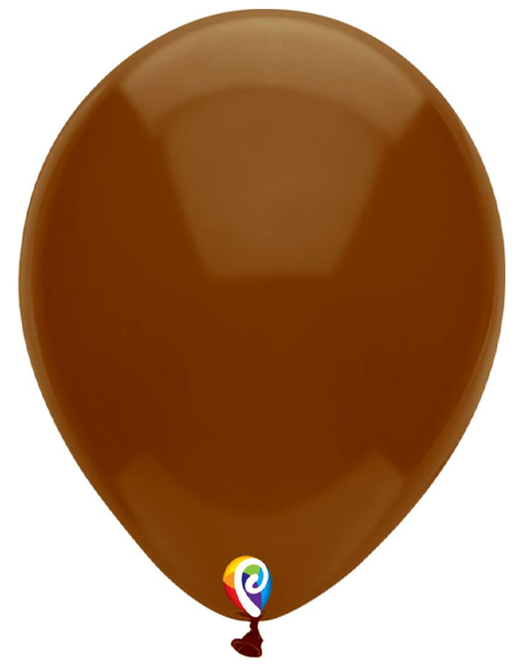 7in Funsational Standard Cocoa Brown 50ct - Joker Party Supply