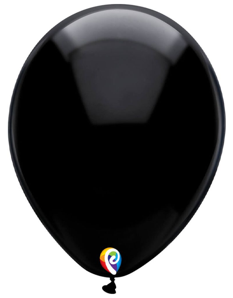7in Funsational Standard Black 50ct - Joker Party Supply