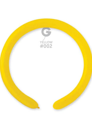 260 Gemar Standard Yellow Balloons 50ct #002 - Joker Party Supply