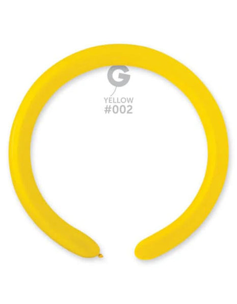 260 Gemar Standard Yellow Balloons 50ct #002 - Joker Party Supply