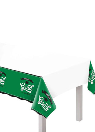 Amscan School Spirit Plastic Green Table Cover (54inx102in)
