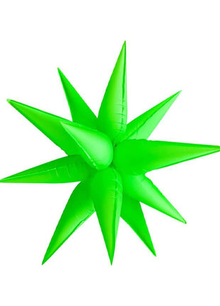 Globo Starburst verde neón DecoChamp de 26 pulgadas