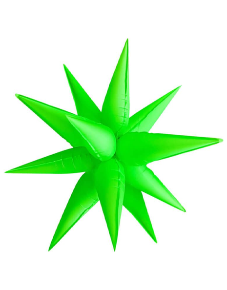 26in DecoChamp Neon Green Starburst Balloon