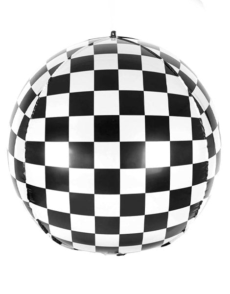 22in Party Checkered Sphere Balloon - Joker Party Supply