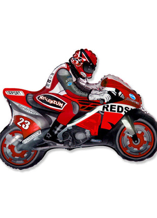 25in Party Red Motorcycle Balloon - Joker Party Supply