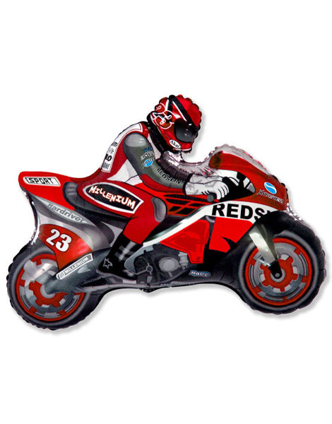25in Party Red Motorcycle Balloon - Joker Party Supply