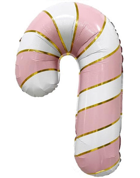 29in Party Pink Candy Cane Balloon - Joker Party Supply