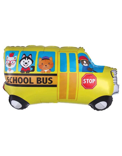 29in Party School Bus Balloon - Joker Party Supply