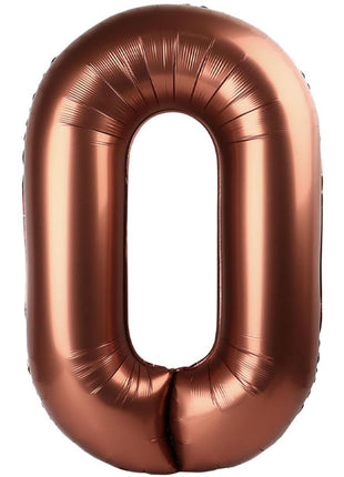 34in Party Coffee Number 0 Balloon - Joker Party Supply